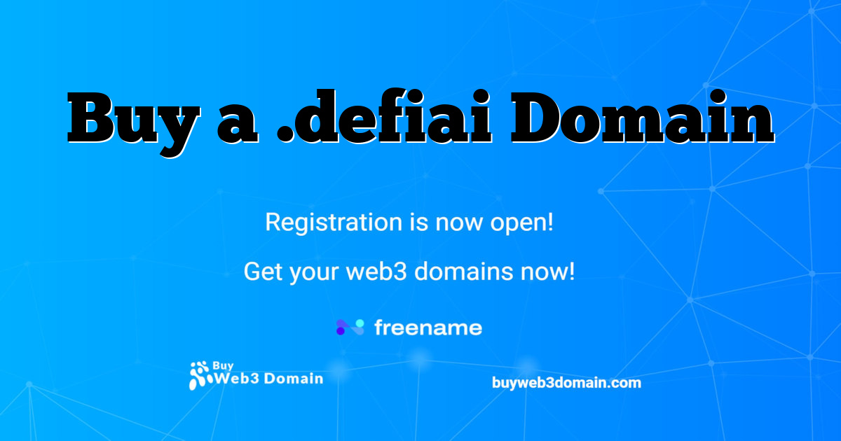 Buy a .defiai Domain