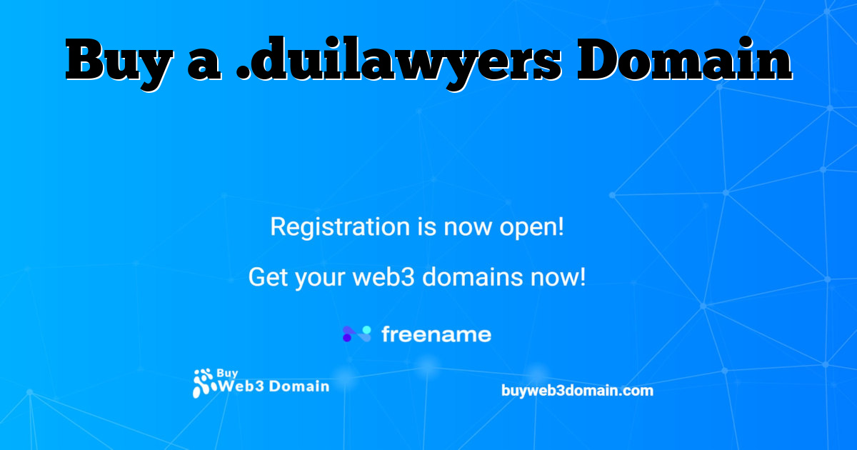 Buy a .duilawyers Domain