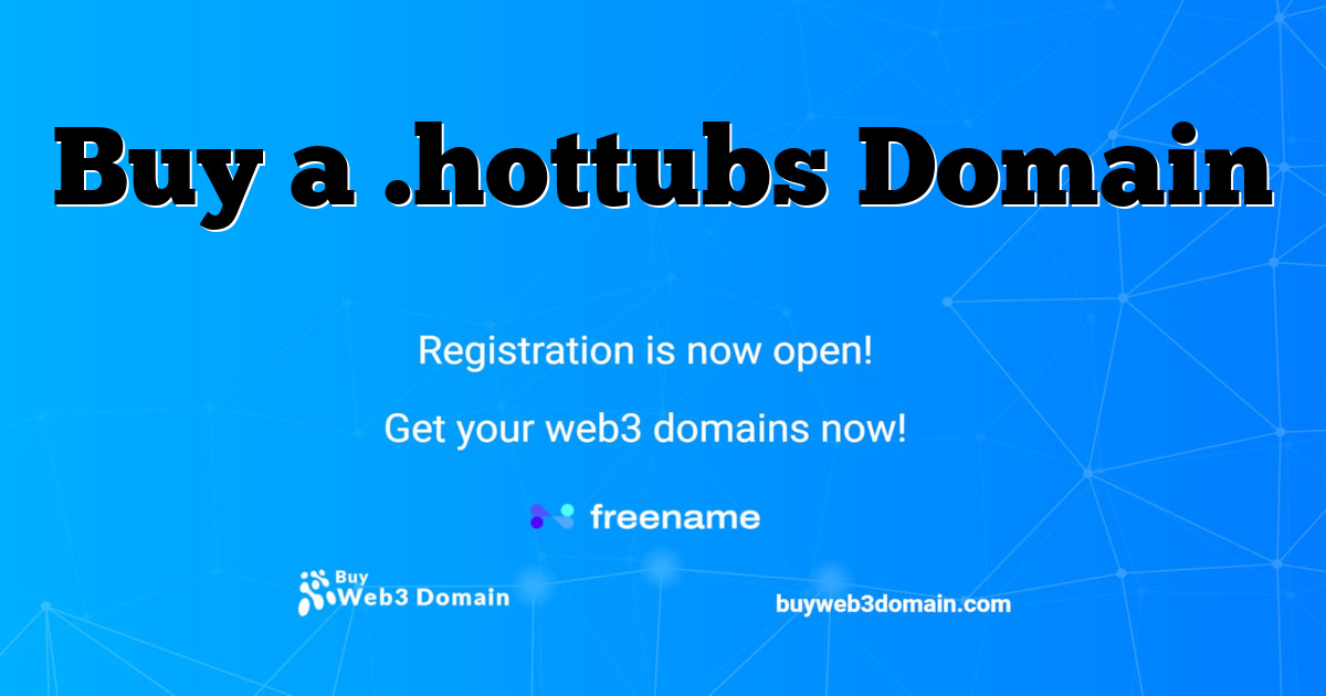 Buy a .hottubs Domain