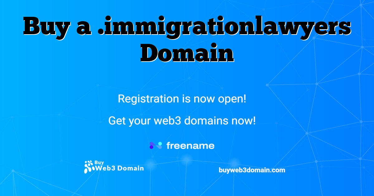 Buy a .immigrationlawyers Domain