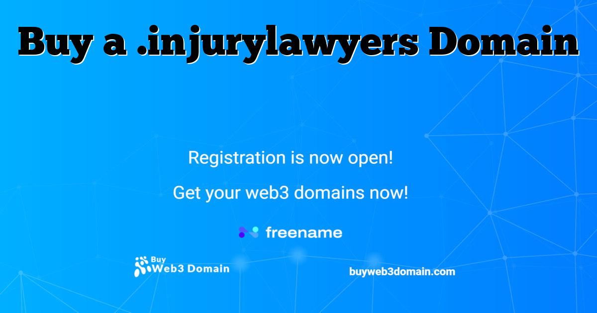 Buy a .injurylawyers Domain