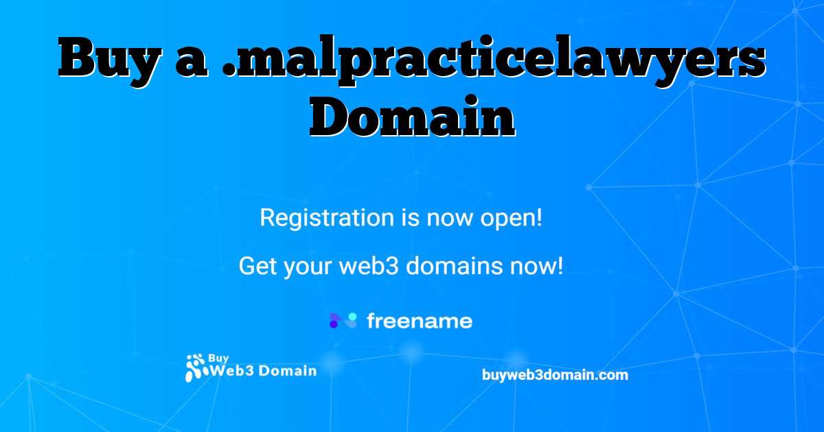 Buy a .malpracticelawyers Domain