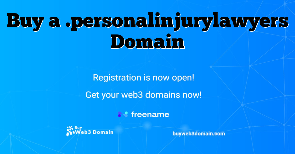 Buy a .personalinjurylawyers Domain