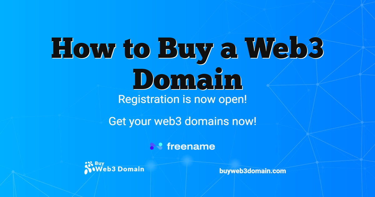 How to Buy a Web3 Domain