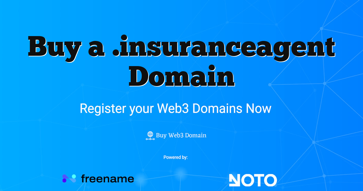 Buy a .insuranceagent Domain