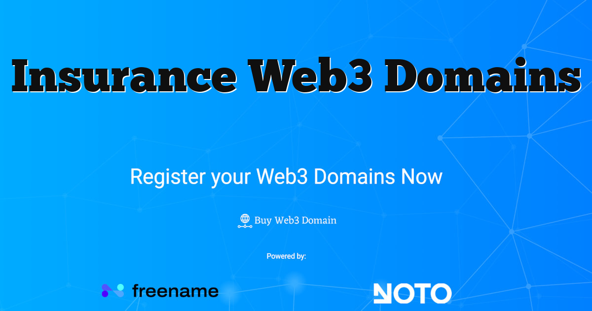 Insurance Web3 Domains
